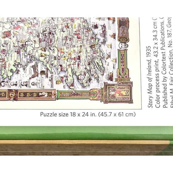 Story Map of Ireland 500 Piece Jigsaw Puzzle Pomegranate ArtPiece New Sealed - Picture 5 of 6